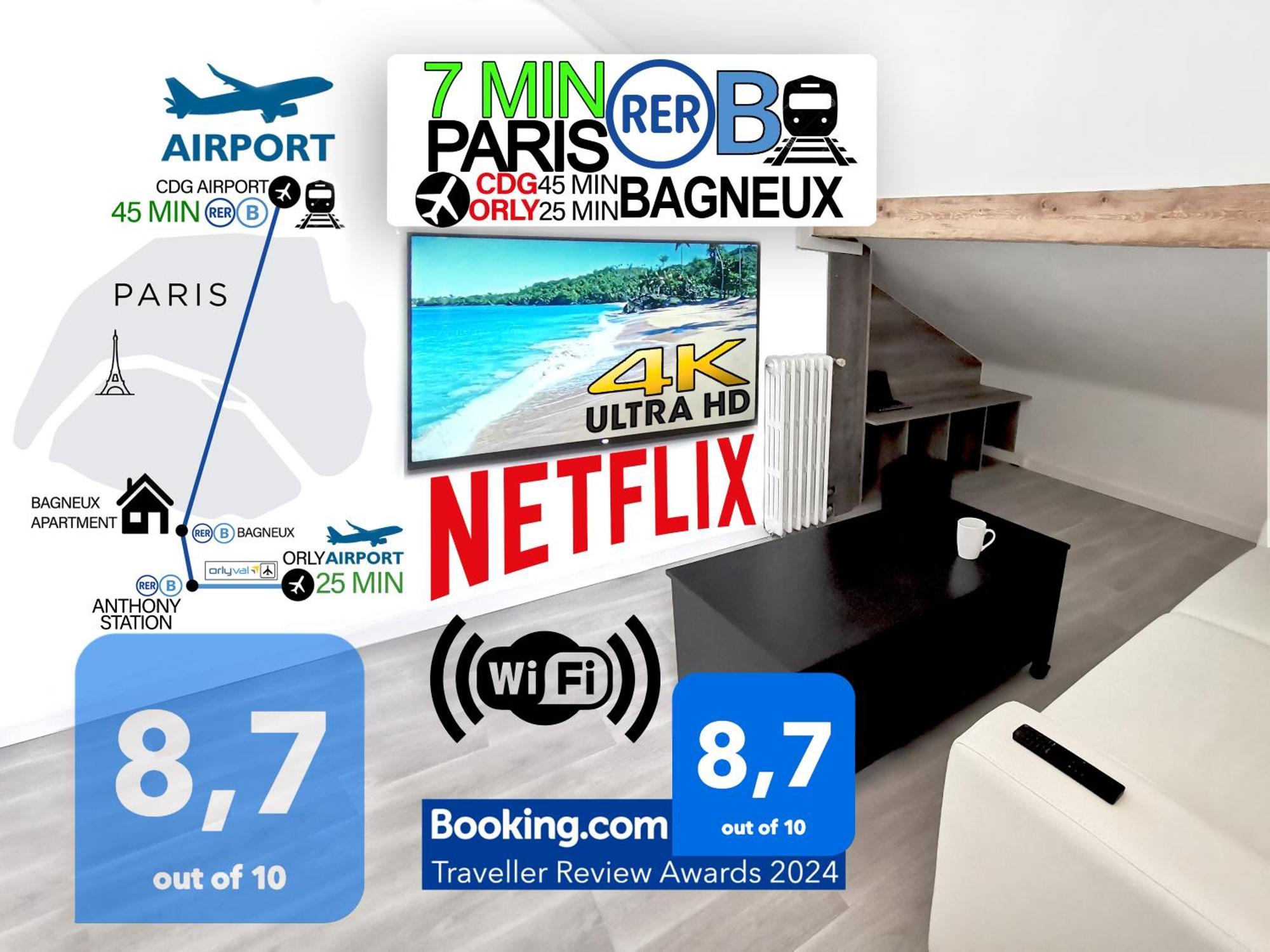 Bagneux Paris Confort Netflix Rer B Exterior foto
